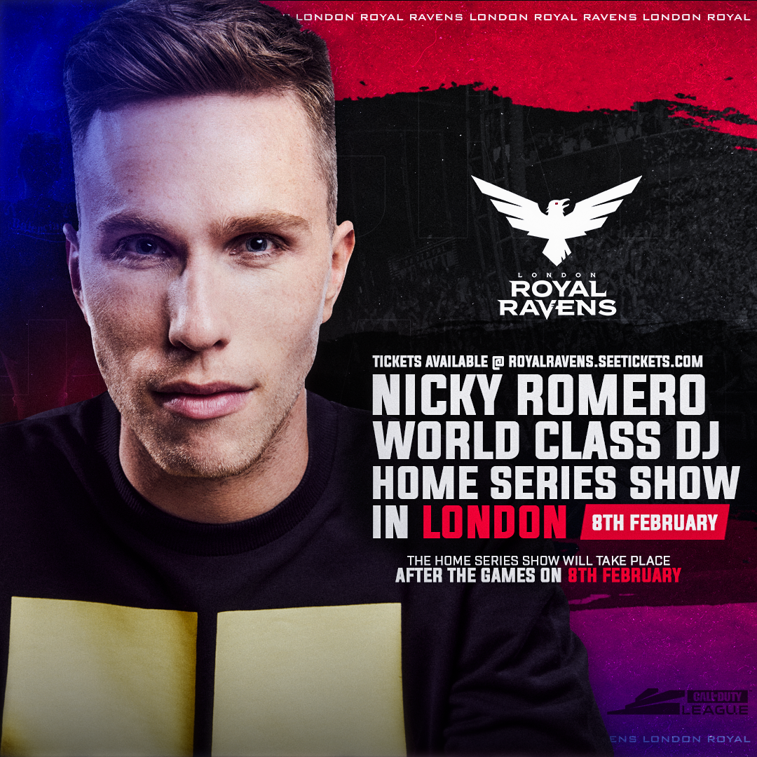 Nicky Romero at Call Of Duty League Event flyer