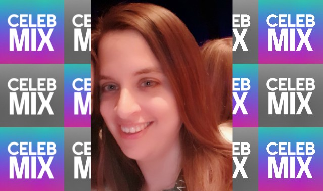 CelebMix logo background with Writer Vanessa