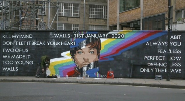 Louis Tomlinson Album Launch Mural Painting on Brick Lane, London - Book An  Artist Blog