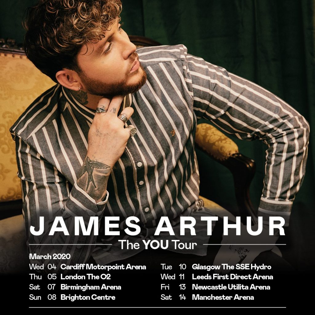 james arthur tour dates