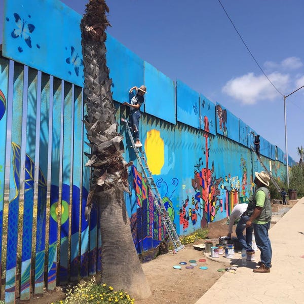 The Mexican-US border wall