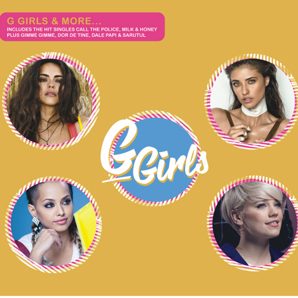 The G Girls & More album cover which sees INNA, Antonia, Lariss, and Lori on the cover in individual bubbles.