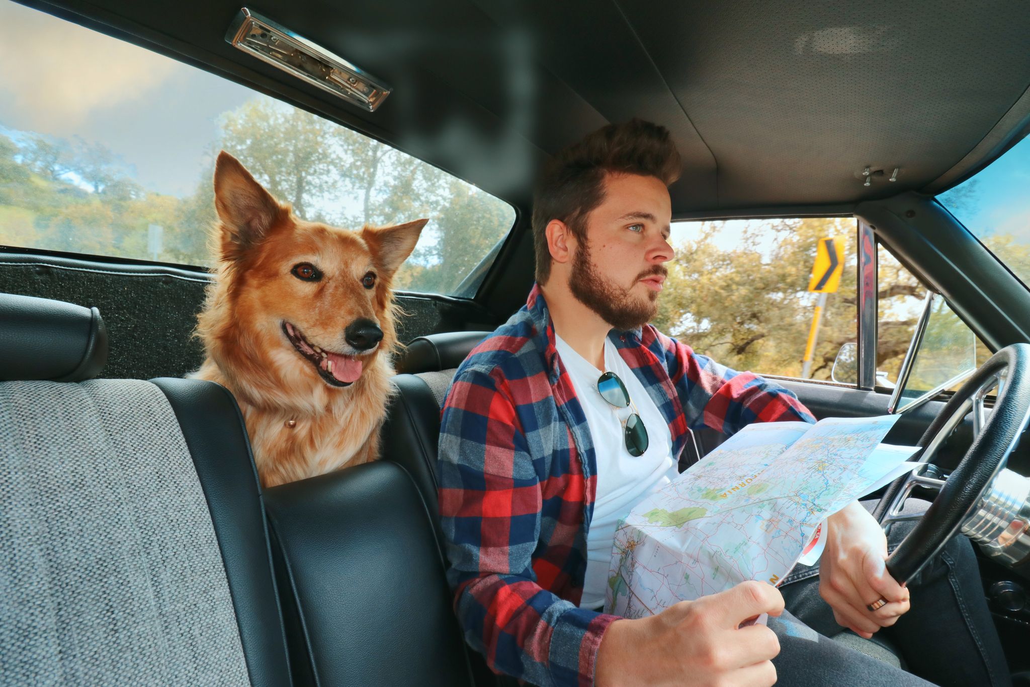 Bryan Lanning and his dog