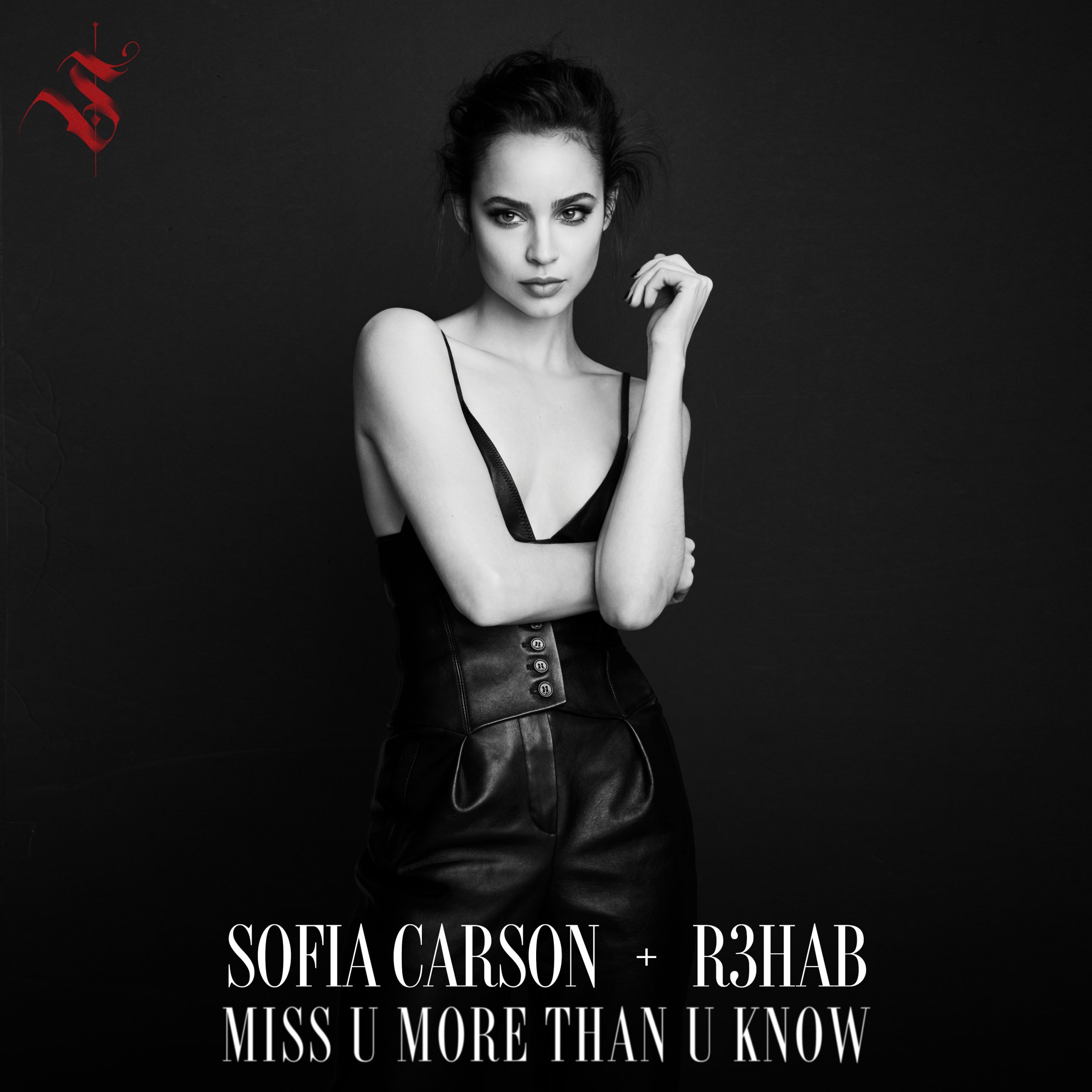 R3hab and Sofia Carson - "Miss U More Than U Know" single artwork