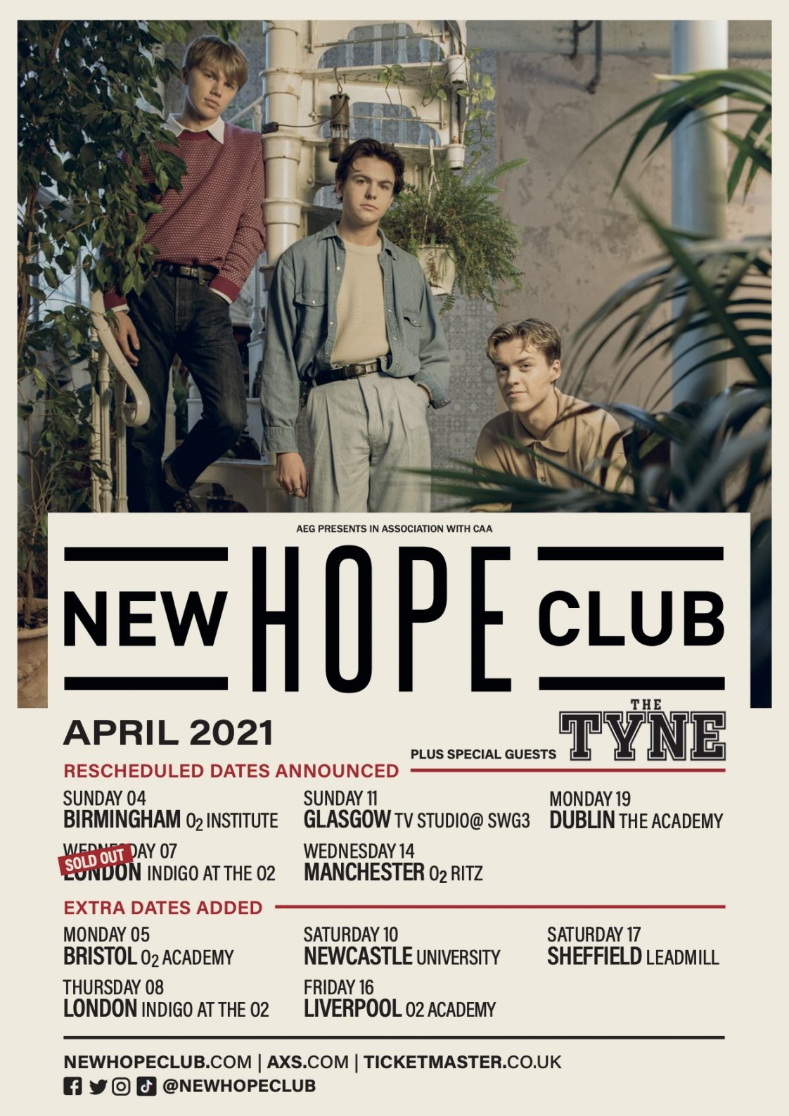 new hope club tour dates