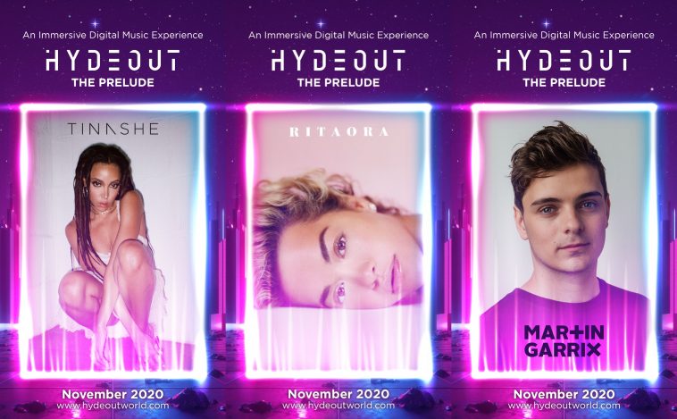 Tinashe, Rita Ora and Martin Garrix Hydeout: The Prelude posters