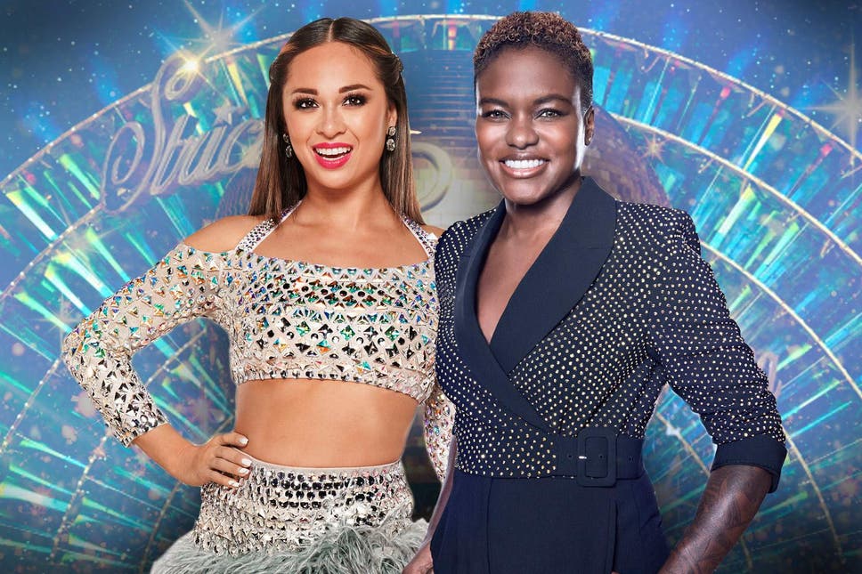 Katya Jones and Nicola Adams as Strictly Come Dancing partners