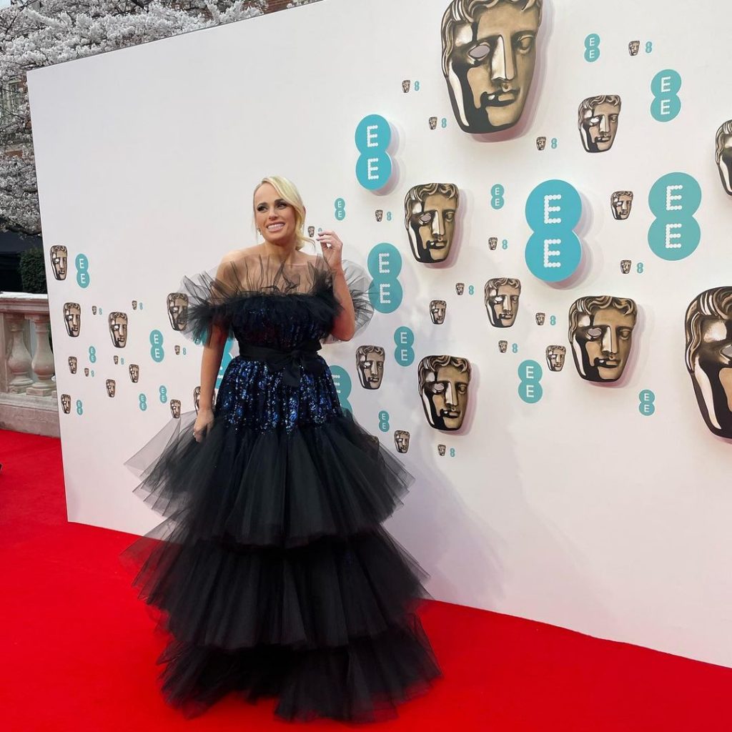 Caitriona Balfe Wore Armani Prive To The 2022 BAFTAs