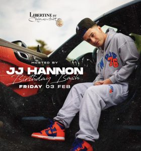 JJ will host a bash at Libertine on Friday