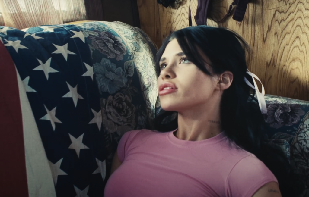 Nessa Barrett during "American Jesus" music video