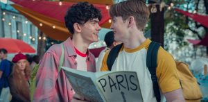 Nick and Charlie explore Paris (Image: Netflix)