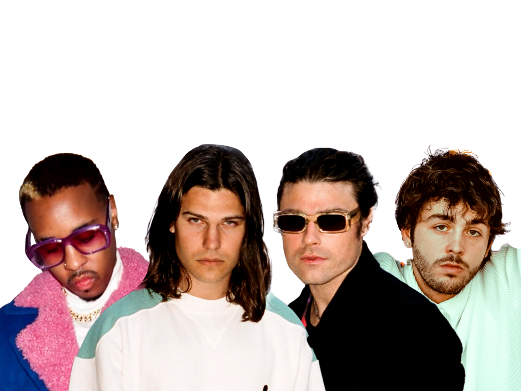 Promotional photo for "Crew Thang" which sees a photoshopped image of DVBBS, Jeremih & SK8, overlayed beside one another.