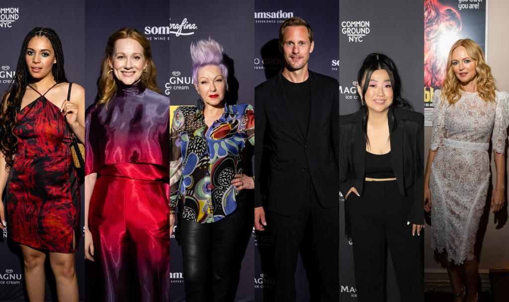 Collage of the main stars from each of the six films as part of the Cinema Center Tribeca Film Festival 2023 Events. One of the main stars from each of the films are posing in front of a sponsor backdrop.