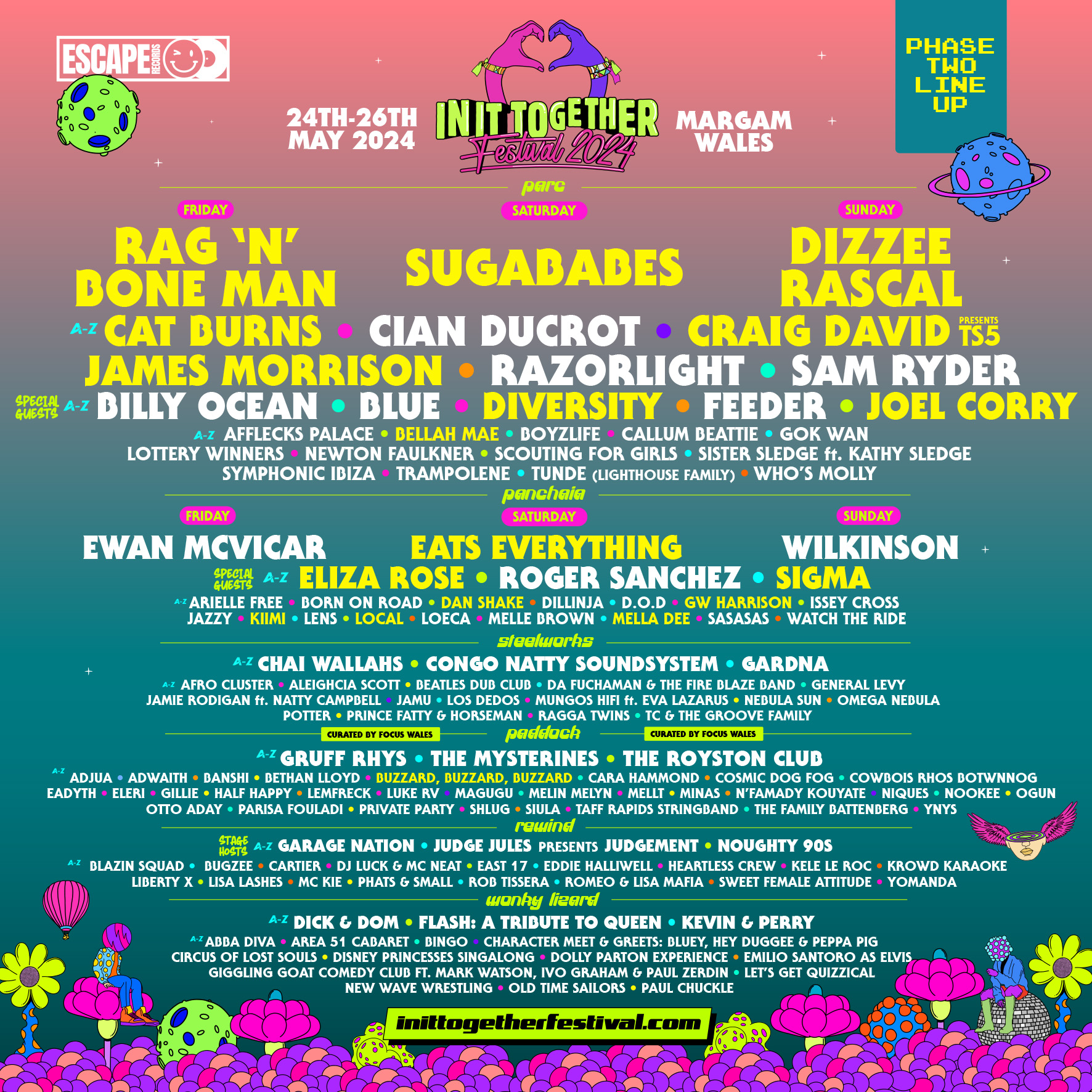 Sugababes & Rag’n’Bone Man confirmed for 'In It Together Festival' 2024