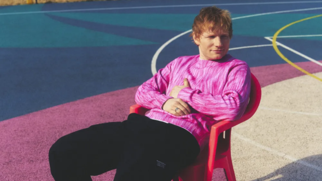 Ed Sheeran performing live while promoting his album Play